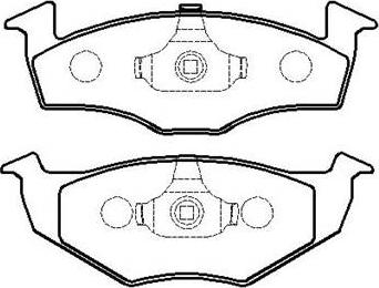 Valeo 9010232 - Тормозные колодки, дисковые, комплект unicars.by