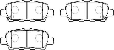 HSB Gold HP9794 - Тормозные колодки, дисковые, комплект unicars.by