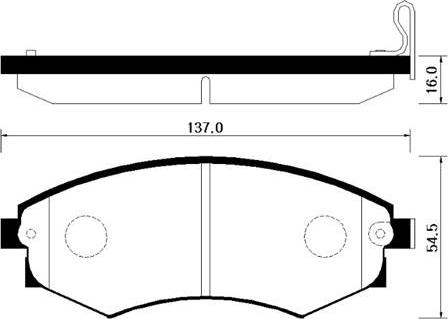 HSB Gold HP4001 - Тормозные колодки, дисковые, комплект unicars.by