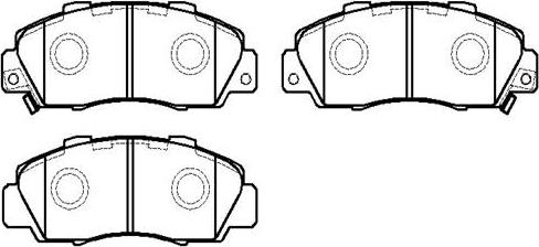 HSB Gold HP5009 - Тормозные колодки, дисковые, комплект unicars.by