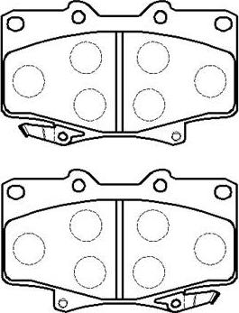 BOSCH 986505904 - Тормозные колодки, дисковые, комплект unicars.by