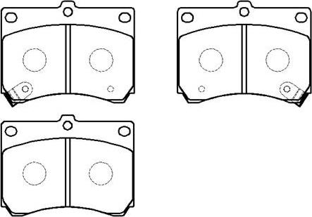 HSB Gold HP5025 - Тормозные колодки, дисковые, комплект unicars.by