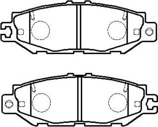 Ashuki 1083-2102 - Тормозные колодки, дисковые, комплект unicars.by