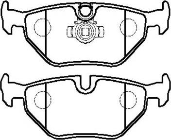 AUTO DELTA DP1892 - Тормозные колодки, дисковые, комплект unicars.by