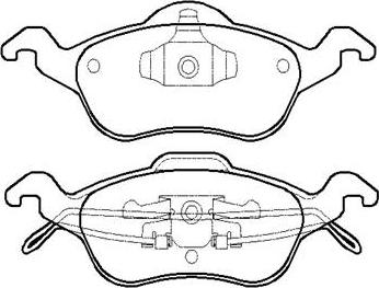 BRAYMANN BBP0443 - Тормозные колодки, дисковые, комплект unicars.by