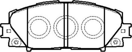 HSB Gold HP5245 - Тормозные колодки, дисковые, комплект unicars.by