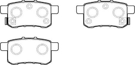 HSB Gold HP5215 - Тормозные колодки, дисковые, комплект unicars.by