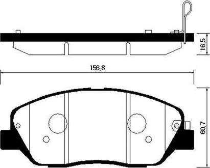 HSB Gold HP0043 - Тормозные колодки, дисковые, комплект unicars.by