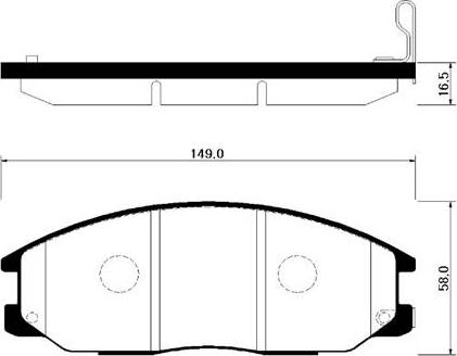 HSB Gold HP0015 - Тормозные колодки, дисковые, комплект unicars.by