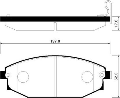 HSB Gold HP0017 - Тормозные колодки, дисковые, комплект unicars.by