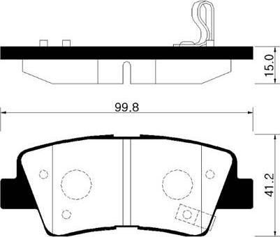 HSB Gold HP0038 - Тормозные колодки, дисковые, комплект unicars.by