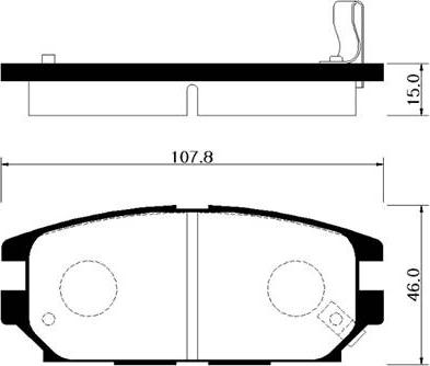 HELLA T1232 - Тормозные колодки, дисковые, комплект unicars.by