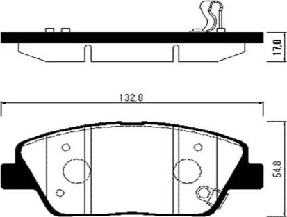 HSB Gold HP1044 - Тормозные колодки, дисковые, комплект unicars.by