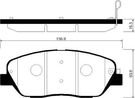 GMC 2435101 - Тормозные колодки, дисковые, комплект unicars.by