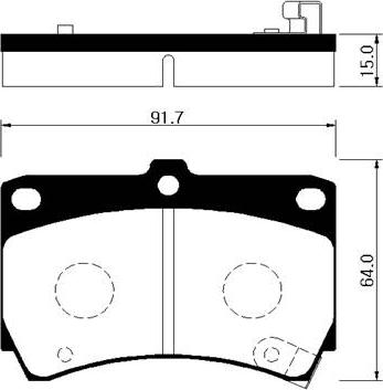 HSB Gold HP1002 - Тормозные колодки, дисковые, комплект unicars.by