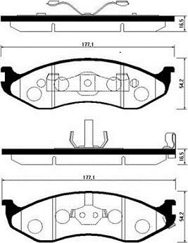 BENDIX 571519 - Тормозные колодки, дисковые, комплект unicars.by