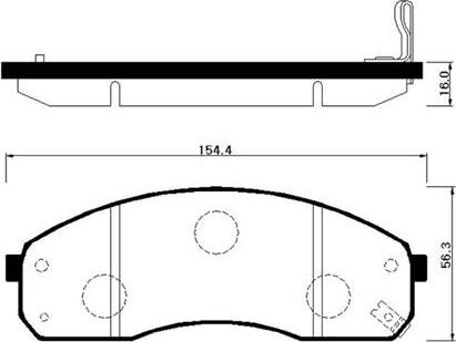 HSB Gold HP1012 - Тормозные колодки, дисковые, комплект unicars.by