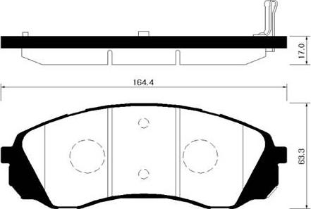 Triscan 414-4113 - Тормозные колодки, дисковые, комплект unicars.by