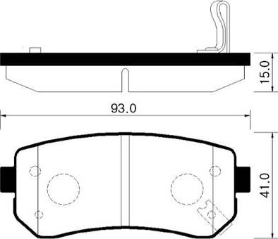 HSB Gold HP1035 - Тормозные колодки, дисковые, комплект unicars.by