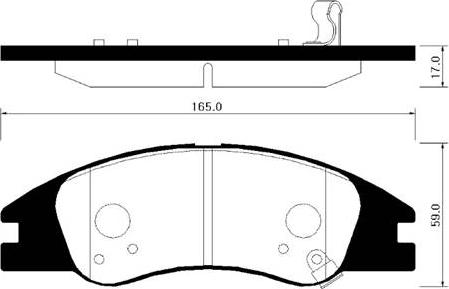 HSB Gold HP1031 - Тормозные колодки, дисковые, комплект unicars.by