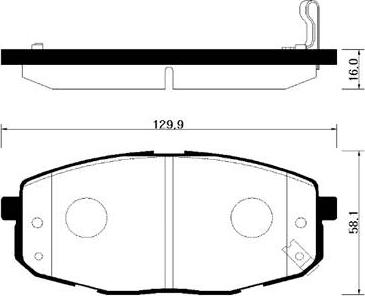 HSB Gold HP1020 - Тормозные колодки, дисковые, комплект unicars.by