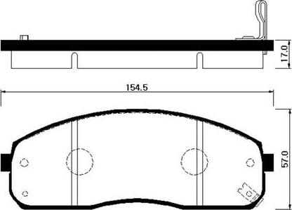 HSB Gold HP1023 - Тормозные колодки, дисковые, комплект unicars.by