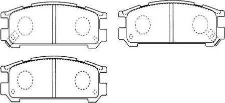 HSB Gold HP8430 - Тормозные колодки, дисковые, комплект unicars.by