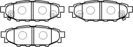 HSB Gold HP8433 - Тормозные колодки, дисковые, комплект unicars.by