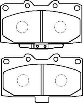 HSB Gold HP8425 - Тормозные колодки, дисковые, комплект unicars.by