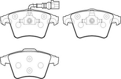 HSB Gold HP8542 - Тормозные колодки, дисковые, комплект unicars.by