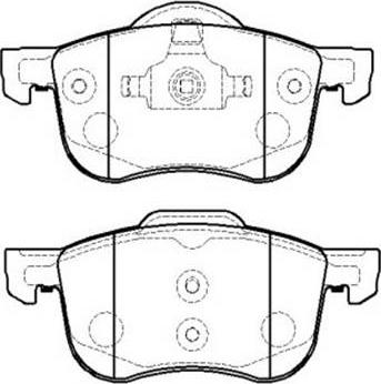 G.U.D. GBP071300 - Тормозные колодки, дисковые, комплект unicars.by