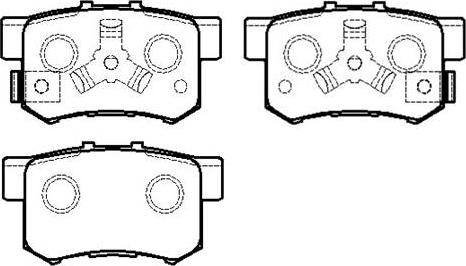 HSB Gold HP8163 - Тормозные колодки, дисковые, комплект unicars.by