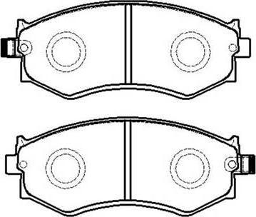 HSB Gold HP8320 - Тормозные колодки, дисковые, комплект unicars.by