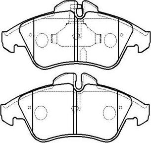 G.U.D. GBP057800 - Тормозные колодки, дисковые, комплект unicars.by