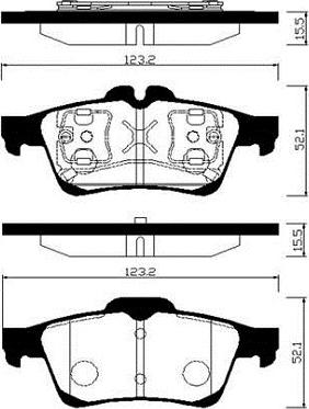 GMC 2526501 - Тормозные колодки, дисковые, комплект unicars.by