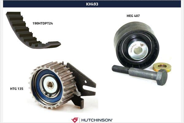 Hutchinson KH 493 - Комплект зубчатого ремня ГРМ unicars.by