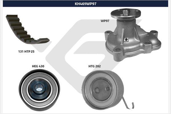 Hutchinson KH 469WP97 - Водяной насос + комплект зубчатого ремня ГРМ unicars.by