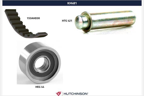 Hutchinson KH 481 - Комплект зубчатого ремня ГРМ unicars.by