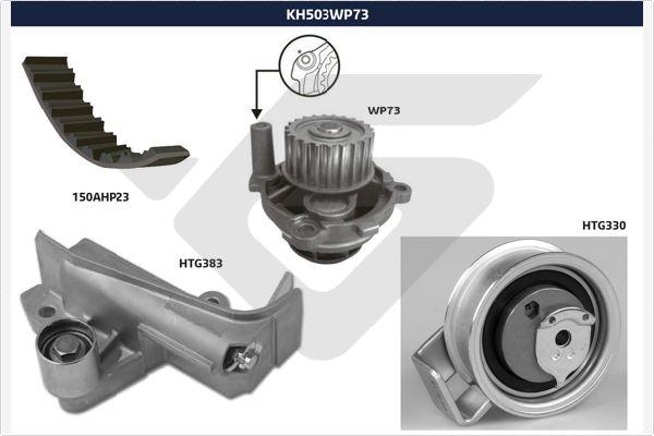 Hutchinson KH 503WP73 - Водяной насос + комплект зубчатого ремня ГРМ unicars.by