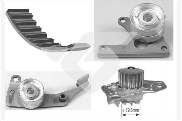 Hutchinson KH 06WP01 - Водяной насос + комплект зубчатого ремня ГРМ unicars.by