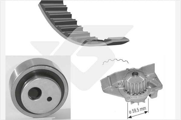 Hutchinson KH 25WP11 - Водяной насос + комплект зубчатого ремня ГРМ unicars.by