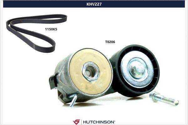 Hutchinson KHV 227 - Поликлиновый ременный комплект unicars.by