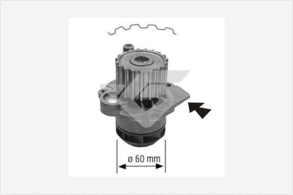 Hutchinson WP0058V - Водяной насос unicars.by