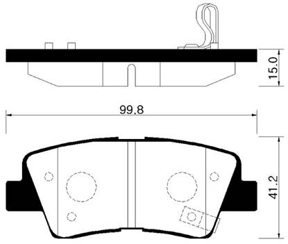 Hyundai 583023ZA70 - Тормозные колодки, дисковые, комплект unicars.by