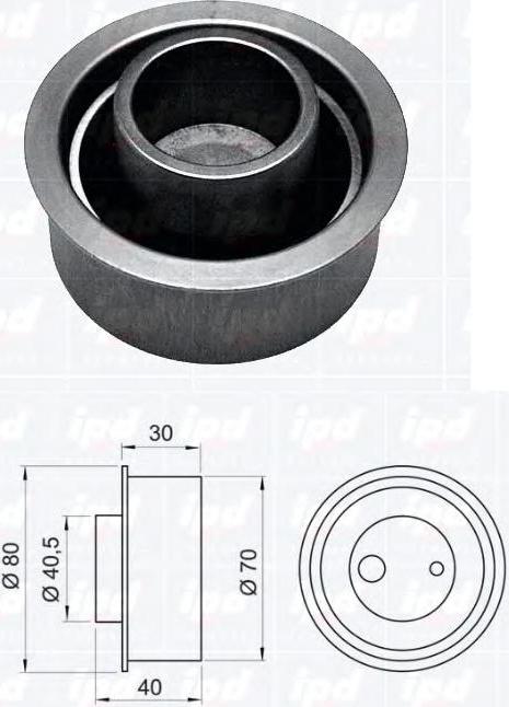 Hyundai 24410-23500 - Натяжной ролик, зубчатый ремень ГРМ unicars.by