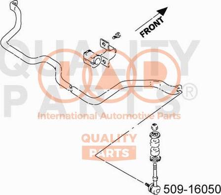 IAP QUALITY PARTS 509-16050 - Тяга / стойка, стабилизатор unicars.by