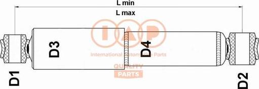 IAP QUALITY PARTS 504-09013G - Амортизатор unicars.by