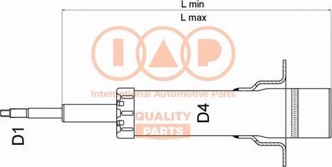 IAP QUALITY PARTS 504-06014U - Амортизатор unicars.by