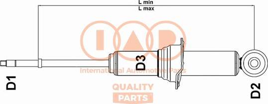 IAP QUALITY PARTS 504-06015U - Амортизатор unicars.by