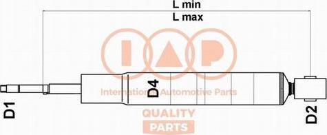 IAP QUALITY PARTS 504-17001 - Амортизатор unicars.by